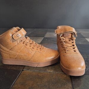 Fila Women's Tan High-Top Sneakers